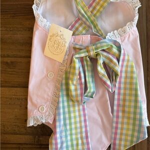 The Beaufort Bonnet Company Pink and Multicolor Diaper Cover